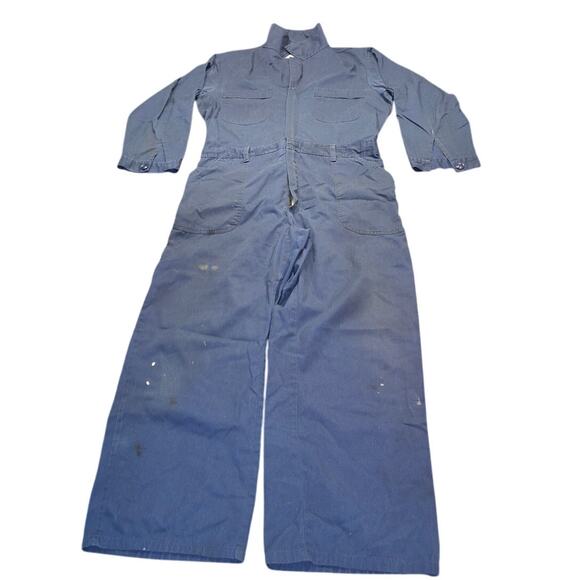 Vintage US Navy Coveralls Vietnam War Era? Euc with some staining from use 46S - Picture 2 of 16